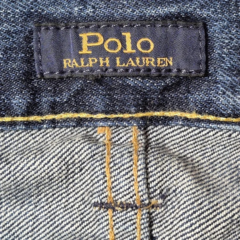 Polo Ralph Lauren Men's 36 The Sullivan Slim Distressed‎ Patchwork Jeans
